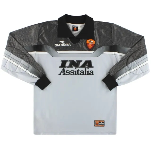 1999-00 Roma Diadora Goalkeeper Shirt M - Roma / Excellent / Medium
