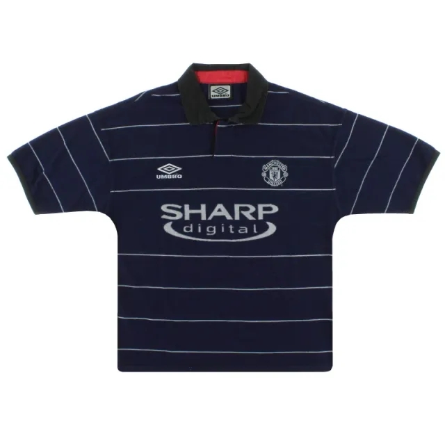 1999-00 Manchester United Umbro Away Shirt M.Boys - Manchester United / Excellent / Youth