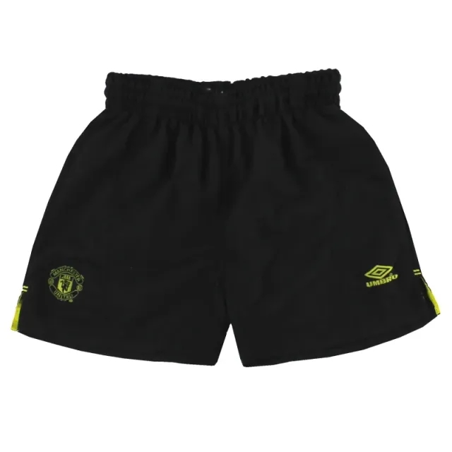 1999-00 Manchester United Umbro Goalkeeper Shorts Y - Manchester United / Excellent / Youth
