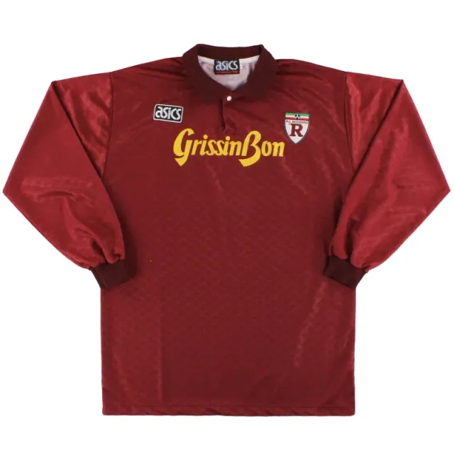 1992-93 Reggiana Asics Home Shirt L/S L - Other Italian Clubs / Excellent / Large