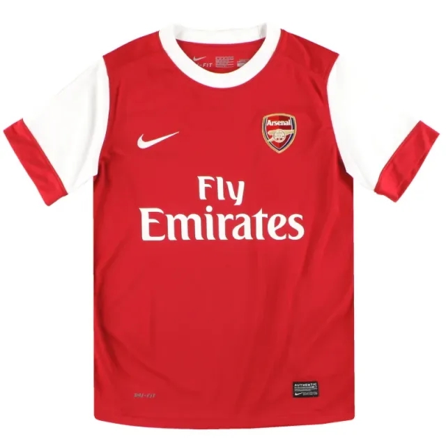 2010-11 Arsenal Nike Home Shirt *Mint* M.Boys - Arsenal / Mint / Youth