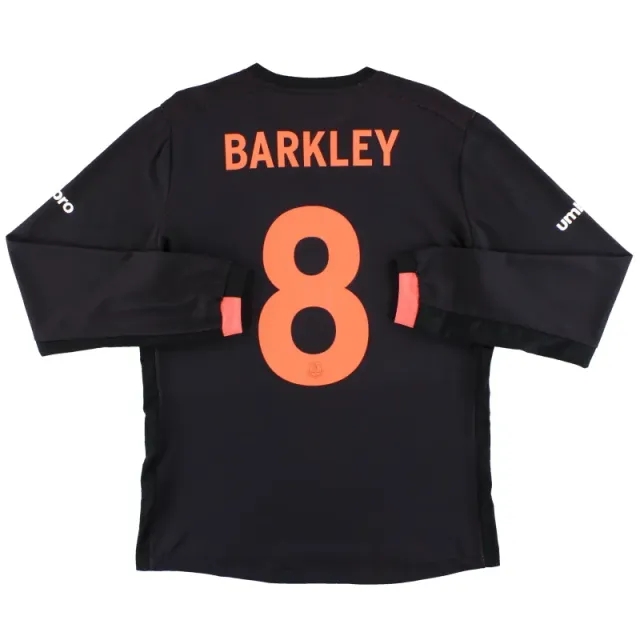 2016-17 Everton Home Shirt Barkley #8 L/S *Mint* M - Everton / Mint / Medium
