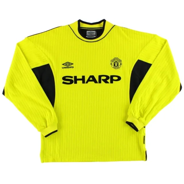 1999-00 Manchester United Umbro Goalkeeper Shirt *As New* Y - Manchester United / As New / Youth