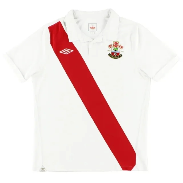 2010-11 Southampton Umbro '125 Years' Home Shirt S - Southampton / Excellent / Small