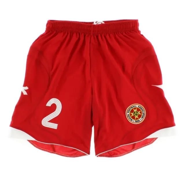 2008-09 Malta Match Issue Away Shorts #2 S - Malta / Excellent / Small