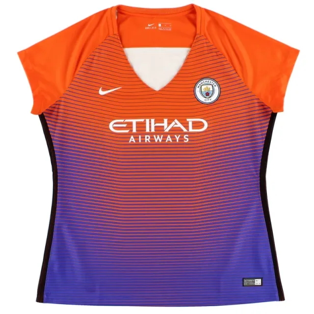 2016-17 Manchester City Third Shirt Womens *Mint* XL - Manchester City / Mint / XL