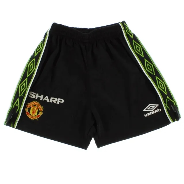 1998-99 Manchester United Umbro Third Shorts Y - Manchester United / Excellent / Youth