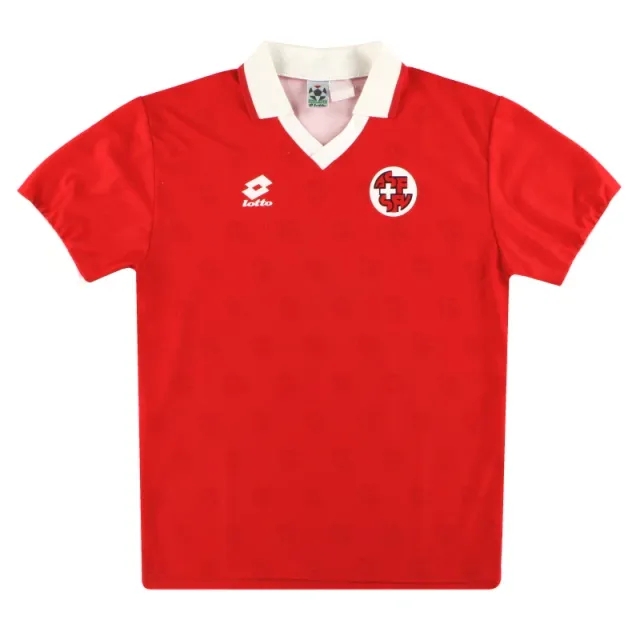 1994-96 Switzerland Lotto Home Shirt XS - Switzerland / Excellent / XS