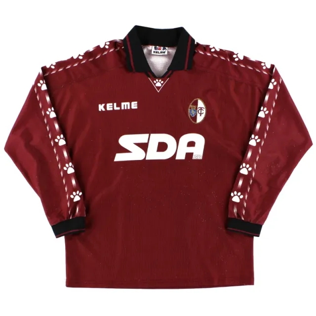 1996-97 Torino Match Issue Home Shirt #13 L/S S - Other Italian Clubs / Very Good / Small