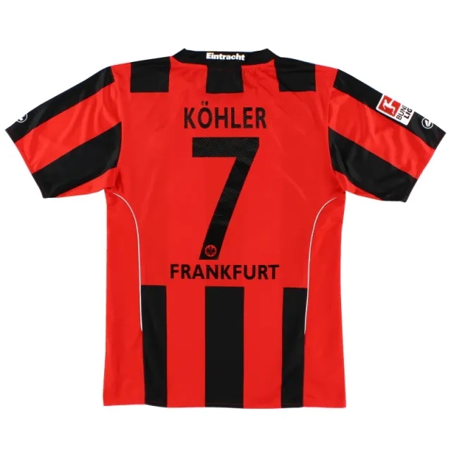 2010-12 Eintracht Frankfurt Home Shirt Kohler #7 S - Other German Clubs / Excellent / Small