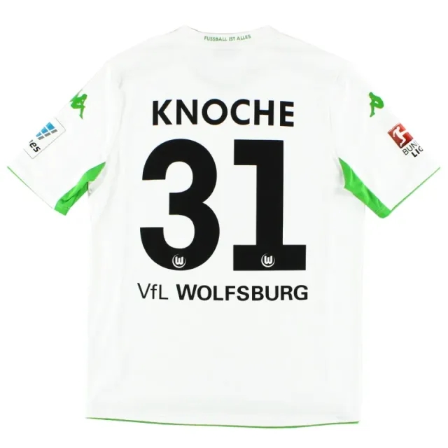 2014-15 Wolfsburg Away Shirt Knoche #31 *Mint* L - Other German Clubs / Mint / Large