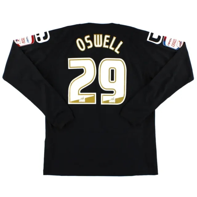 2011-12 Crewe Alexandra Carbrini Match Issue Away Shirt Oswell #29 L/S L - Crewe Alexandra / Excellent / Large