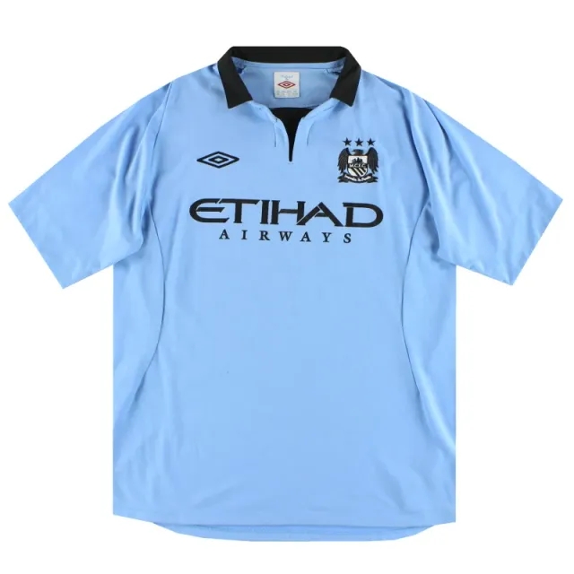 2012-13 Manchester City Umbro Home Shirt L - Manchester City / Excellent / Large