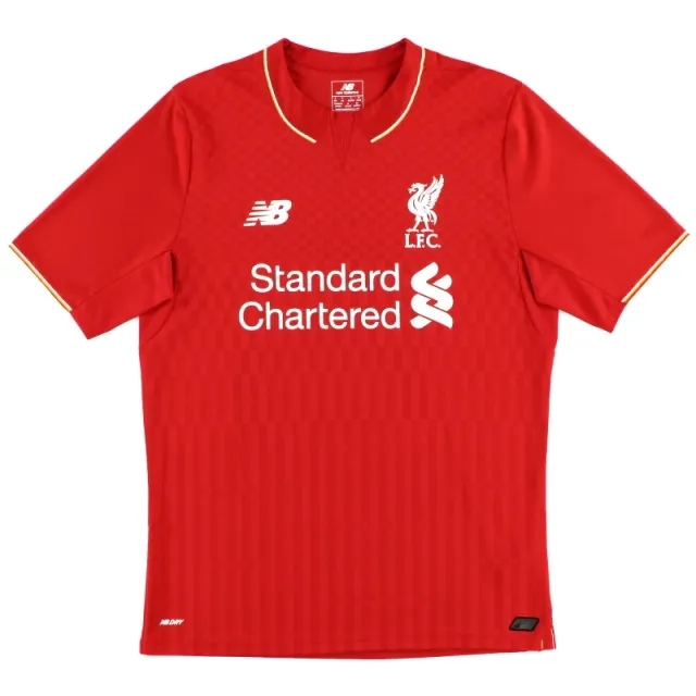 2015-16 Liverpool New Balance Home Shirt L - Liverpool / Excellent / Large