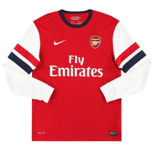2012-14 Arsenal Nike Home Shirt L/S S - Arsenal / Excellent / Small