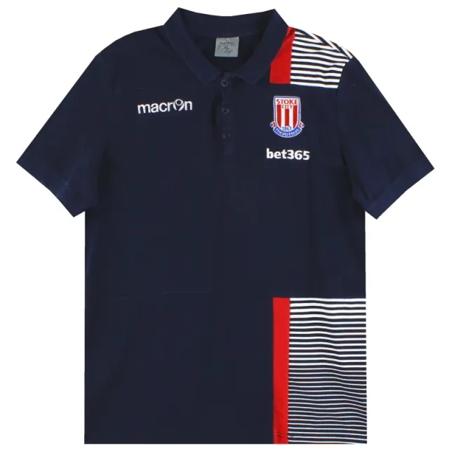 2016-17 Stoke Macron Polo Shirt XL - Stoke City / Very Good / XL