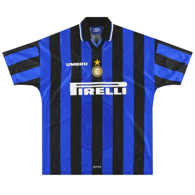 1997-98 Inter Milan Umbro Home Shirt *Mint* L - Inter Milan / Mint / Large
