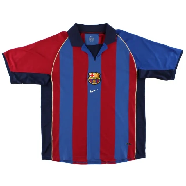 2001-02 Barcelona Nike Home Shirt L - Barcelona / Excellent / Large