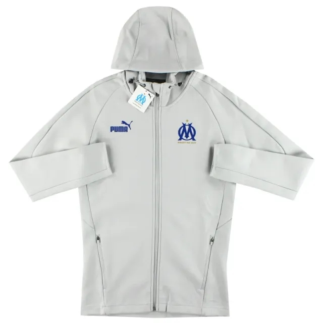 2022-23 Marseille Puma Casuals Hooded Jacket *BNIB* L - Olympique Marseille / BNIB / Large