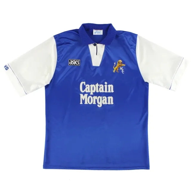 1994-96 Millwall Asics Home Shirt *Mint* M - Millwall / Mint / Medium