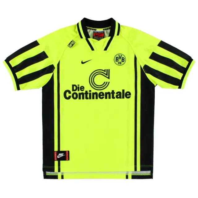 1996-97 Borussia Dortmund Nike Home Shirt *Mint* M - Dortmund / Mint / Medium