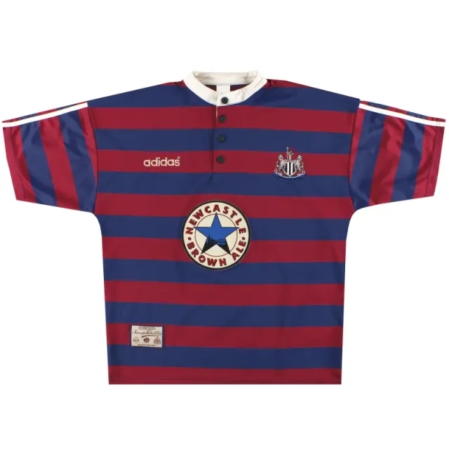 1995-96 Newcastle adidas Away Shirt L - Newcastle United / Excellent / Large