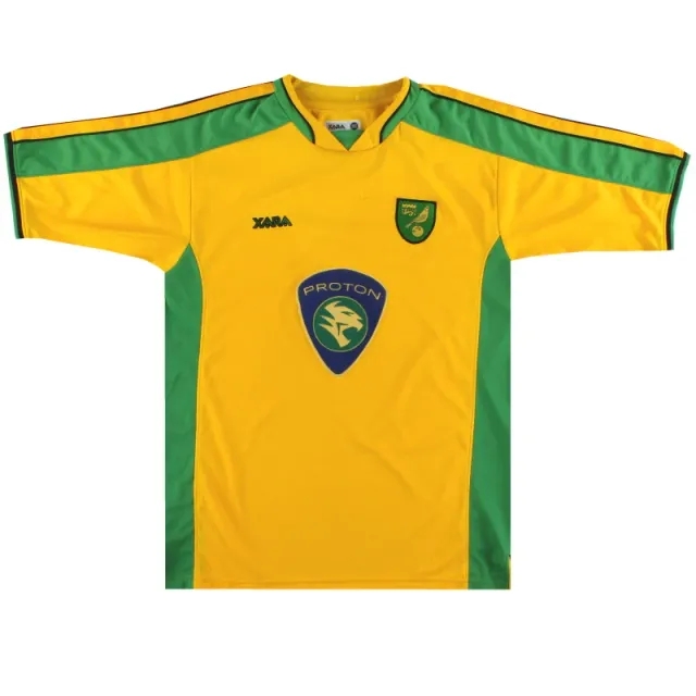 2003-05 Norwich City Xara Home Shirt M - Norwich City / Excellent / Medium