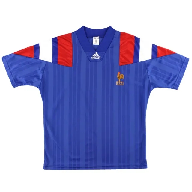 1992-94 France adidas Home Shirt M - France / Very good / Medium