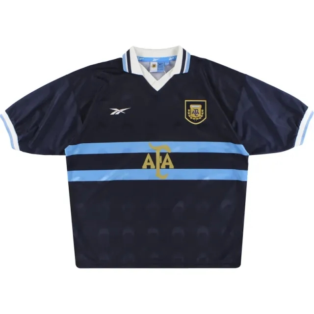 1999-01 Argentina Reebok Away Shirt *Mint* L - Argentina / Mint / Large