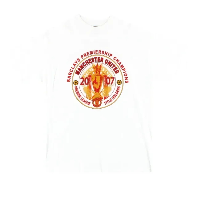 2006-07 Manchester United 'Premiership Champions' Graphic Tee L - Manchester United / Excellent / Large