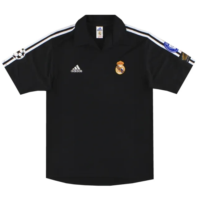2001-02 Real Madrid adidas Champions League Centenary Away Shirt L - Real Madrid / Very Good / Large