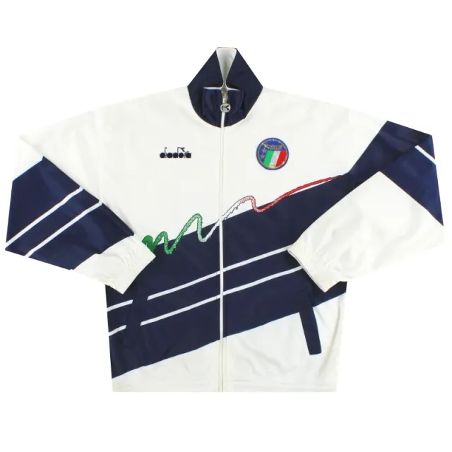 1990-92 Italy Diadora Track Jacket L - Italy / Very good / Large
