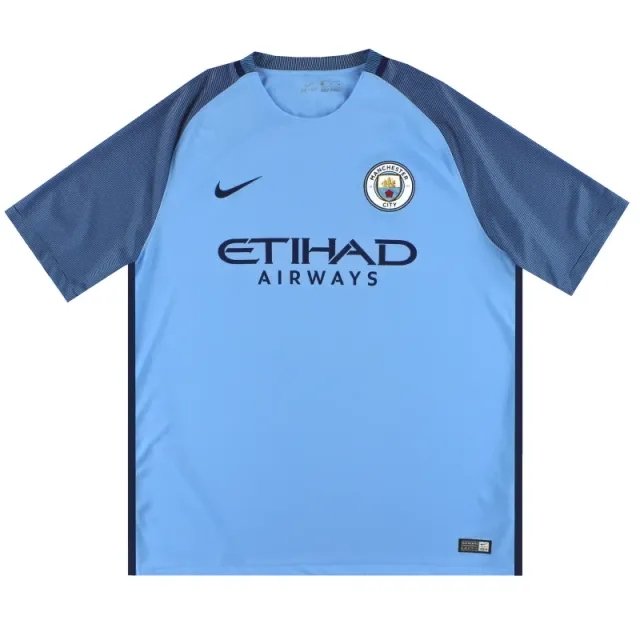 2016-17 Manchester City Nike Home Shirt XL - Manchester City / Excellent / XL