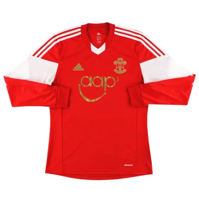 2013-14 Southampton adidas Home Shirt L/S M - Southampton / Excellent / Medium