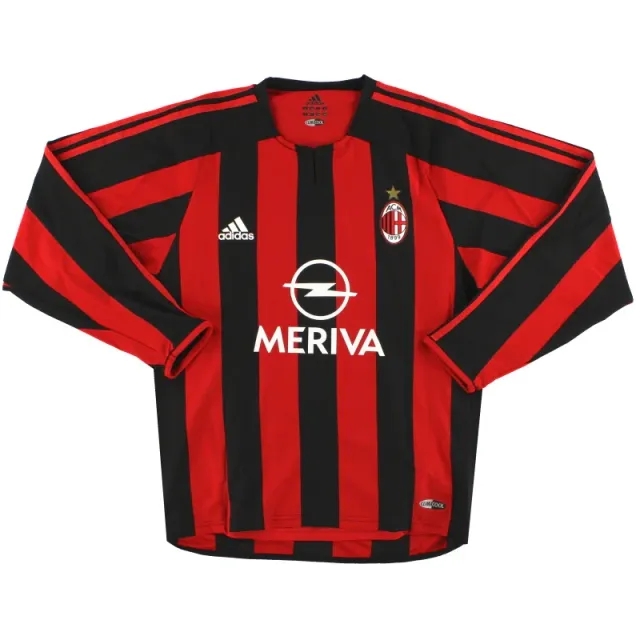 2003-04 AC Milan adidas Player Issue Home Shirt #8 L/S *As New* M - AC Milan / As New / Medium