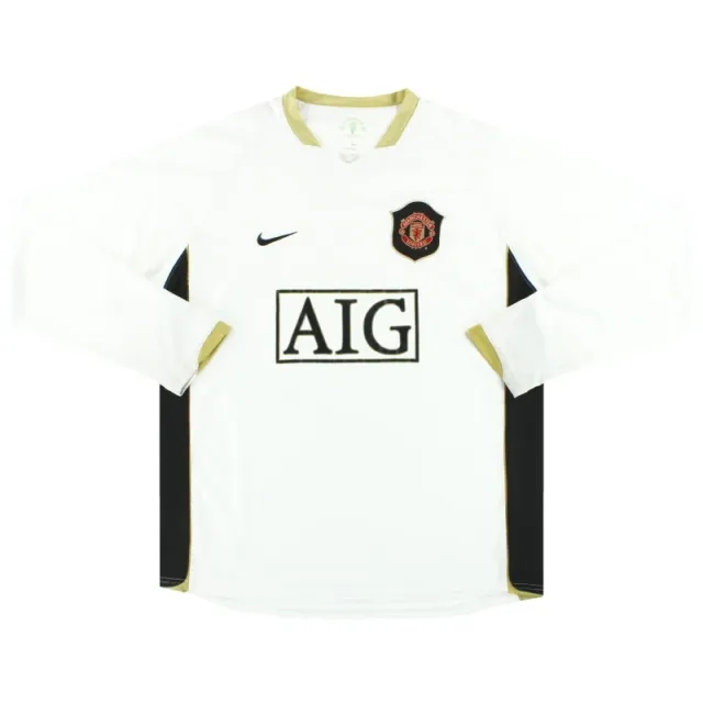2006-07 Manchester United Nike Away Shirt L/S L - Manchester United / Excellent / Large