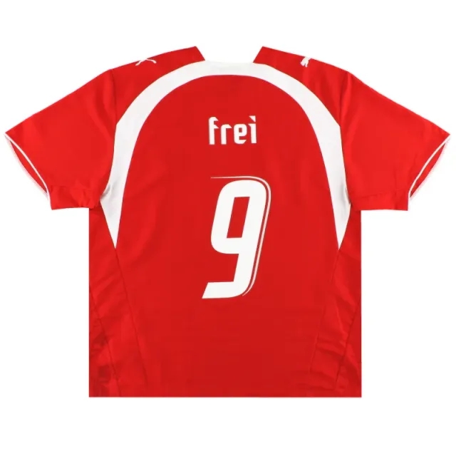 2006-08 Switzerland Puma Home Shirt Frei #9 M - Switzerland / Excellent / Medium