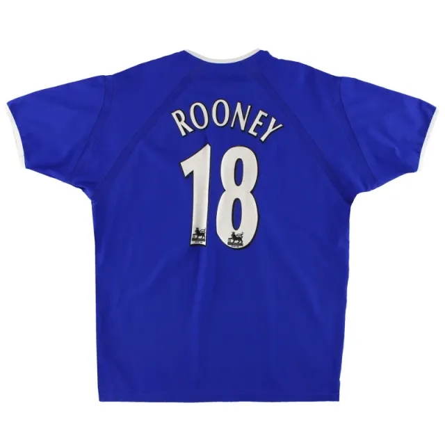 2003-04 Everton Puma Home Shirt Rooney #18 L - Everton / Excellent / Large