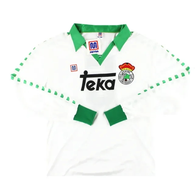1987-88 Racing Santander Player Issue Home Shirt #5 L/S *w/tags* XL - Other Spanish Clubs / w/tags / XL