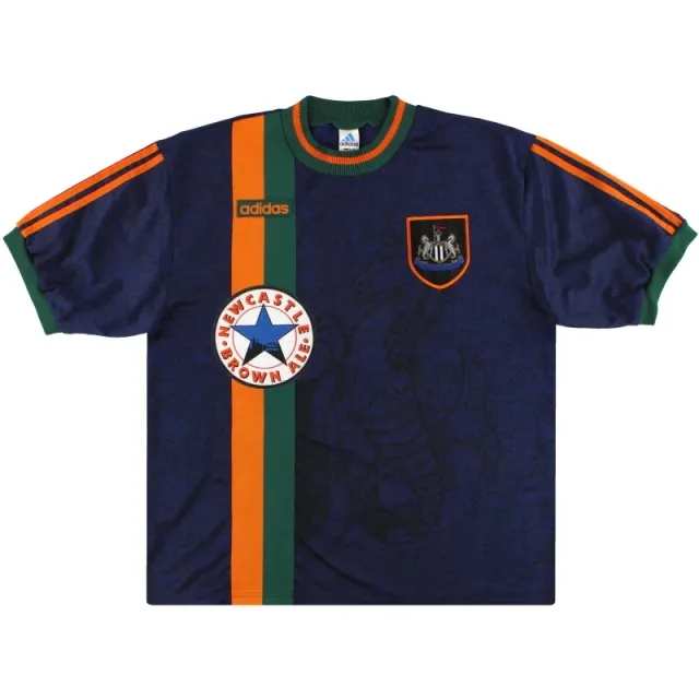 1997-98 Newcastle adidas Away Shirt M - Newcastle United / Excellent / Medium
