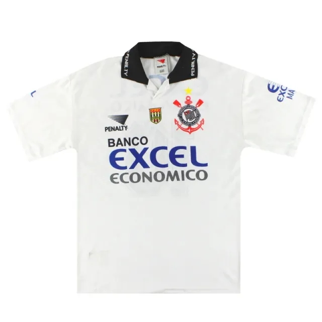 1997 Corinthians Penalty Home Shirt #10 L - Central and South American Clubs / Excellent / Large