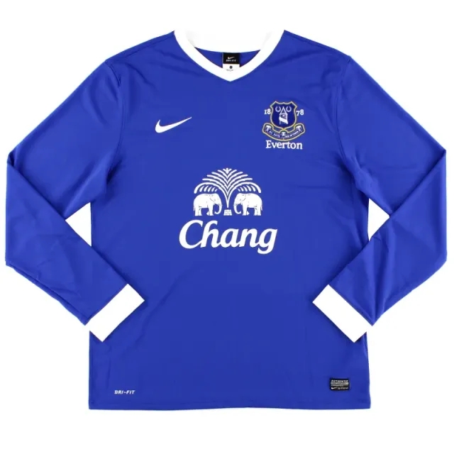 2012-13 Everton Nike Home Shirt L/S L - Everton / Very good / Large