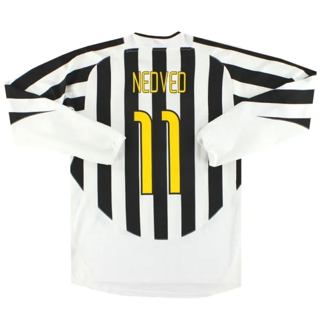2005-06 Juventus Nike Home Shirt Nedved #11 *As New* M - Juventus / As New / Medium