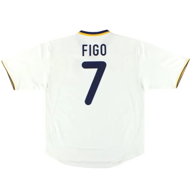 2000-02 Portugal Nike Home Shirt Figo #7 L - Portugal / Very Good / Large