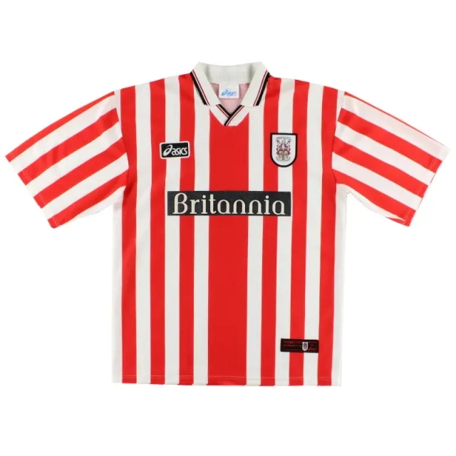 1997-99 Stoke City Asics Home Shirt *Mint* XXL - Stoke City / Mint / XXL