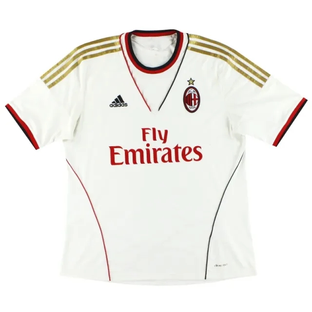 2013-14 AC Milan adidas Away Shirt L - AC Milan / Excellent / Large