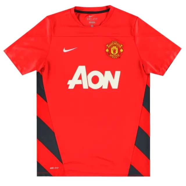 2013-14 Manchester United Nike Training Shirt L - Manchester United / Excellent / Large