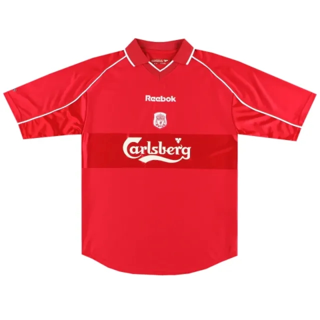2000-02 Liverpool Reebok Home Shirt M - Liverpool / Very Good / Medium
