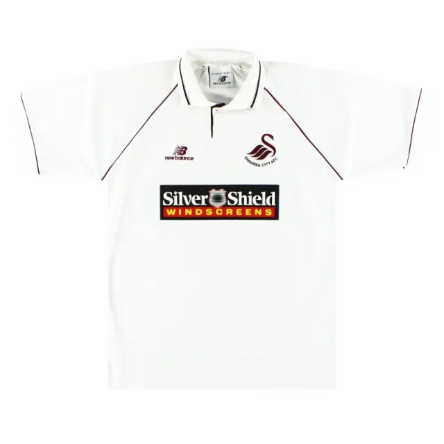 1998-99 Swansea City New Balance Home Shirt *Mint* M - Swansea City / Mint / Medium