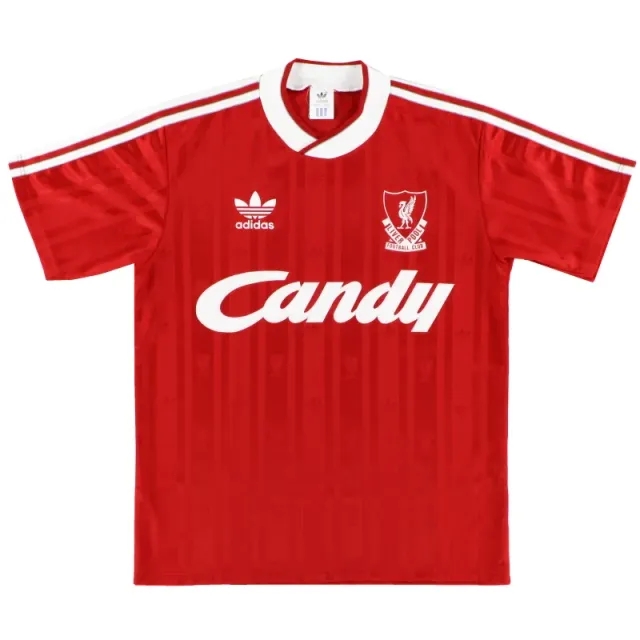 1988-89 Liverpool adidas Home Shirt Y - Liverpool / Excellent / Youth
